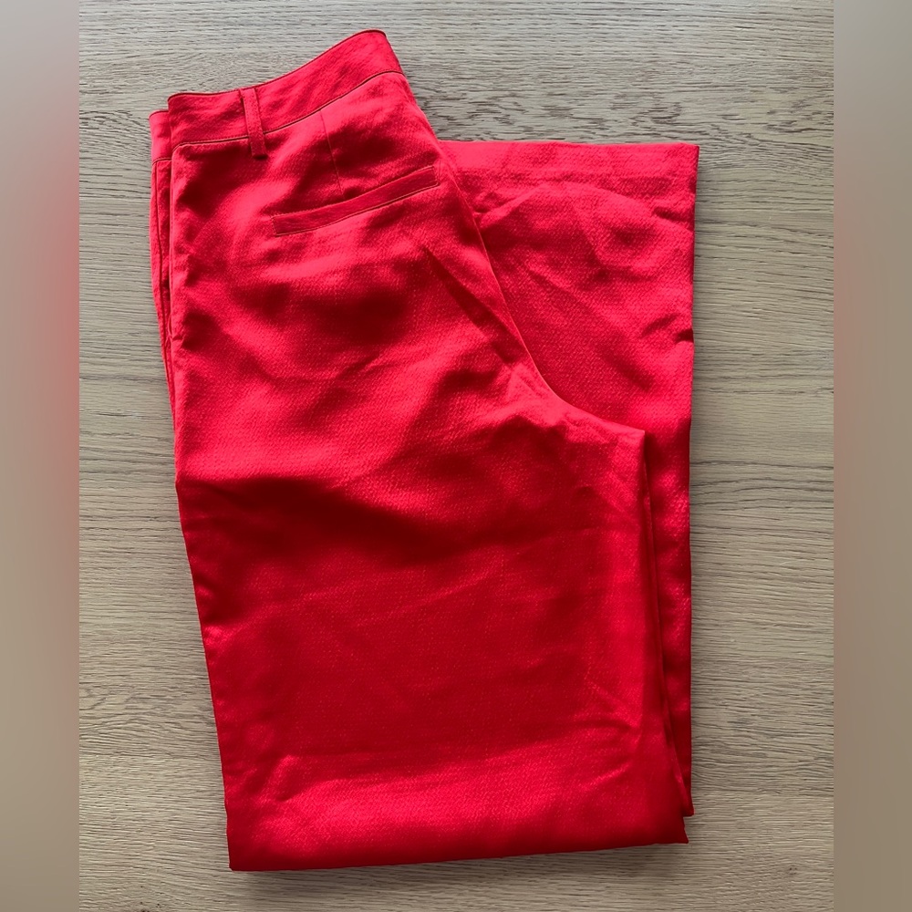 Anthropologie Current Air Women's Vibrant Red Trousers Size S